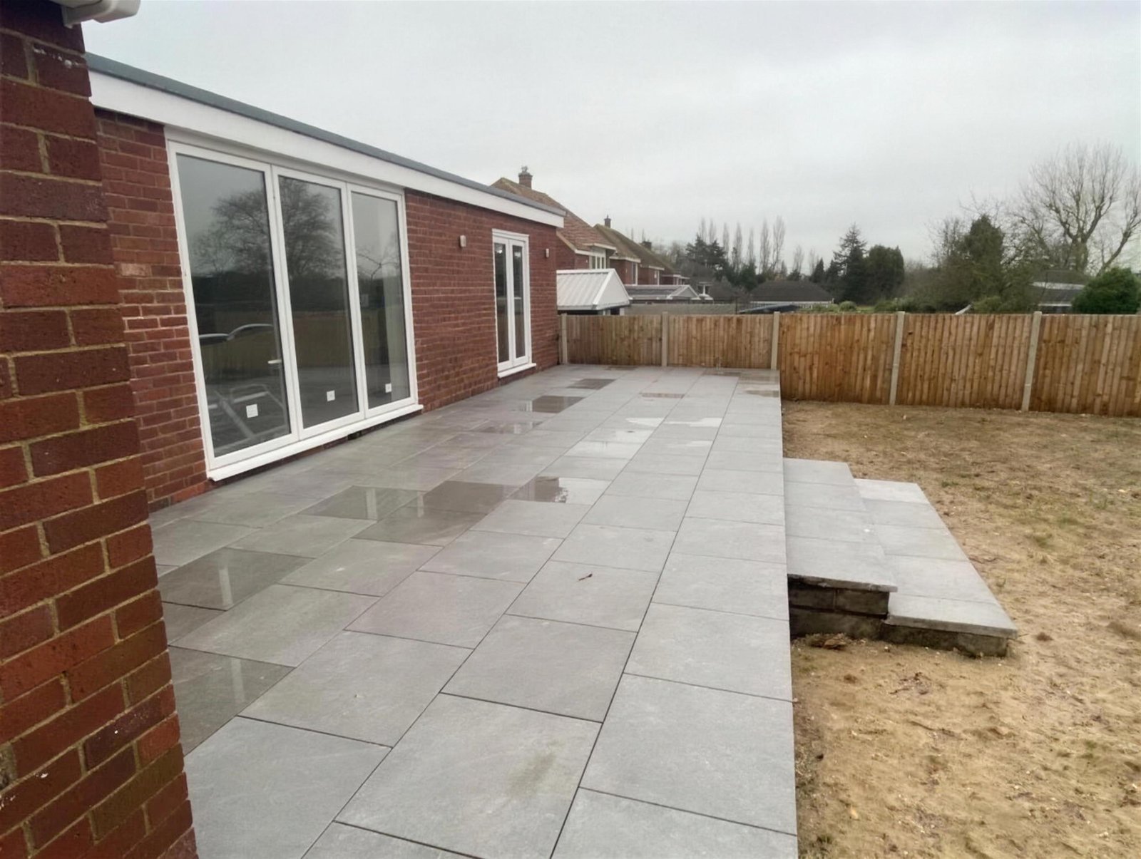 Rear garden transformation, Somerset — after, by P.A. Vine & Son
