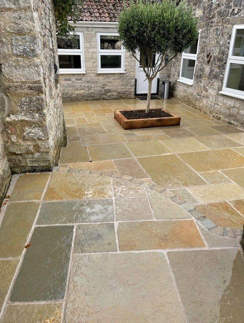 Paving project by P.A. Vine & Son, Yeovil, Somerset