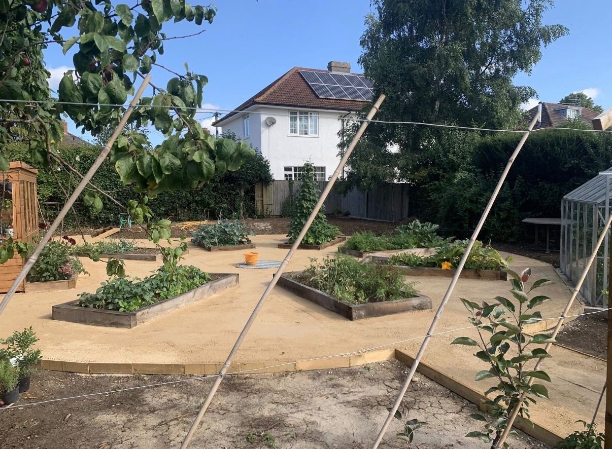 Complete garden landscaping with raised beds, Somerset